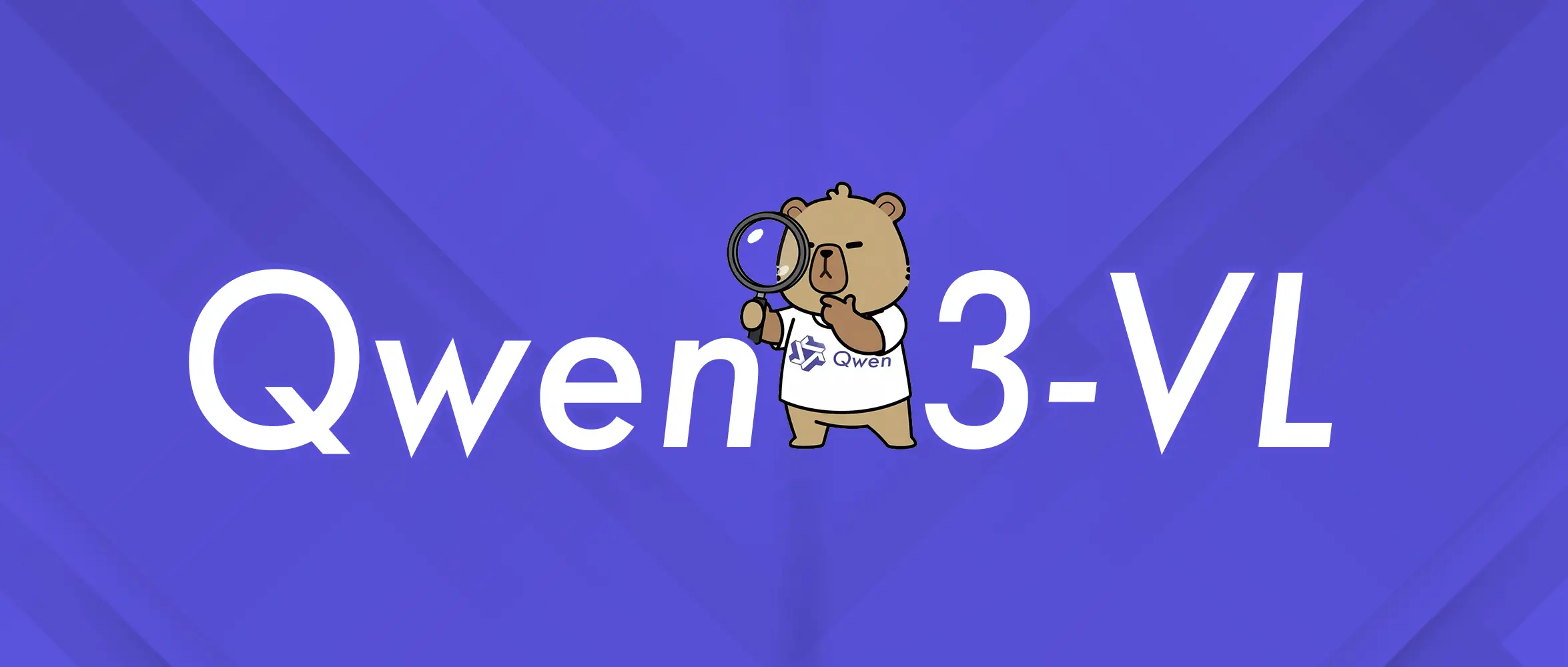 Qwen3-VL official header showing the vision-language model family with 6 sizes from 2B to 235B